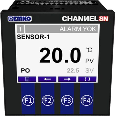 Emko CHANNEL8-N 2 points de réglage Régulateur de température Pt100 -50 à +400 °C Relais 5 A S609162