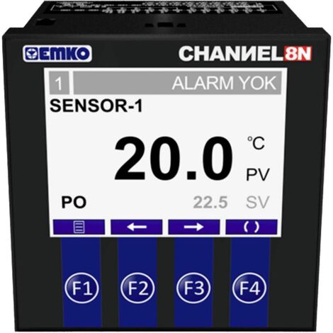 Emko CHANNEL8-N Regolatori a 2 punti Termostato Pt100 -50 fino a +400 °C Relè 5 A