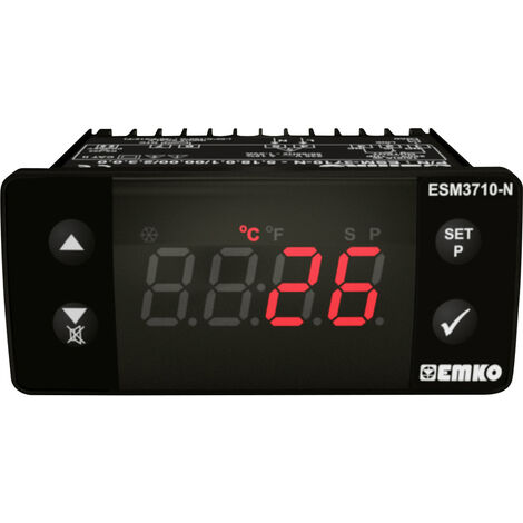 Emko ESM-3710-N 2-Punkt-Regler Temperaturregler Pt100 -50 bis 400 °C Relais 16 A (L x B x H) 65 x 76