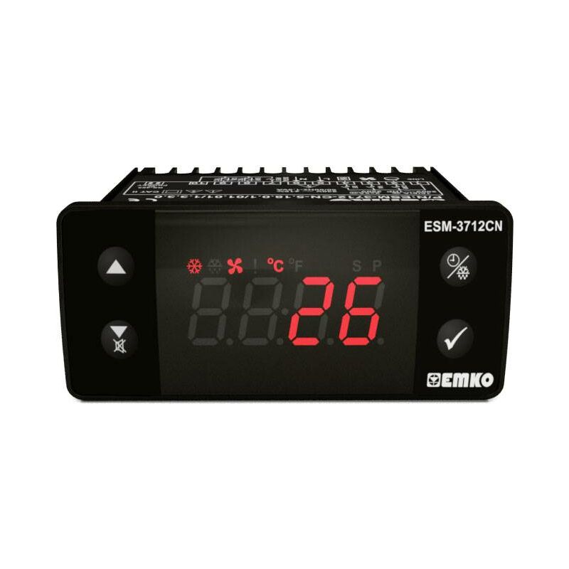 Emko ESM-3712-CN.8.18.0.1/01.01/1.0.0.0 2 points de réglage Régulateur de température NTC -50 à 100 °C Relais 16 A, Relais 5 A (L x l x H) 65 x 7