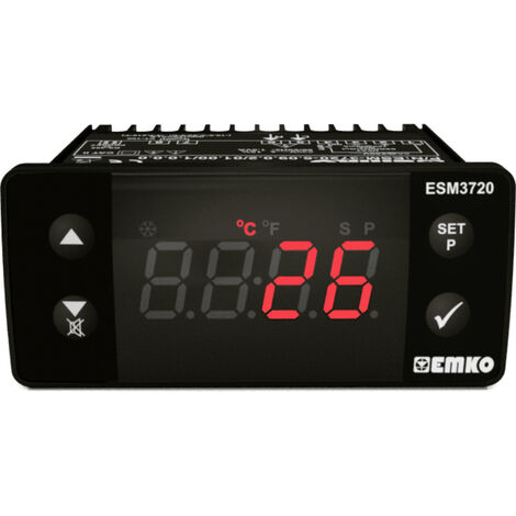 Emko ESM-3720 2-Punkt und PID Regler Temperaturregler Pt100 -50 bis 400 °C Relais 16 A (L x B x H) 6