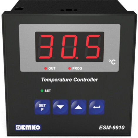 Emko ESM-9910.5.14.0.1/01.00/2.0.0.0 2-Punkt-Regler Temperaturregler Pt1000 -50 bis 400 °C Relais 7