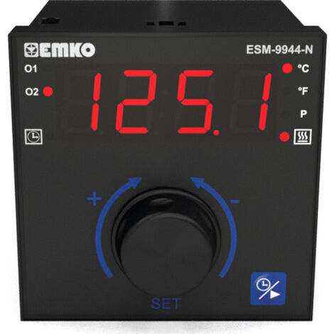 Emko ESM-9944-N 2-Punkt, P, PI, PD, PID Temperaturregler Pt100, J, K, R, S -200 bis 1700 °C Relais 7