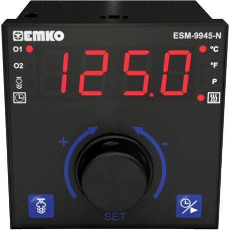 Emko ESM-9945-N 2 punti, P, PI, PD, PID Termostato Pt100 -200 fino a +1700 °C Relè 5 A (L x L x A) 100 x 96 x 96 mm