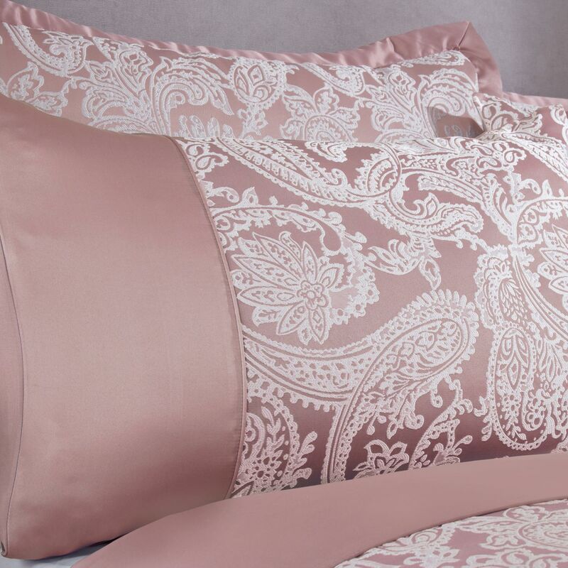 Emma Barclay Duchess Duvet Double Bed, 100% Polyester, Blush Pink