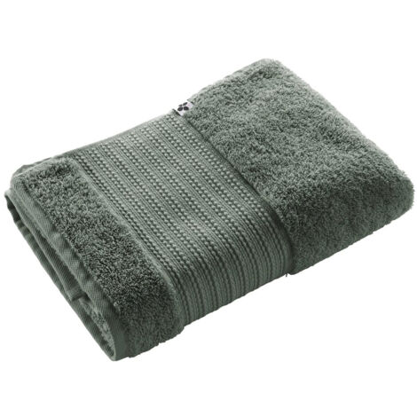 EMMA - Serviette de Douche 70x130cm en Coton Bio Coloris Romarin