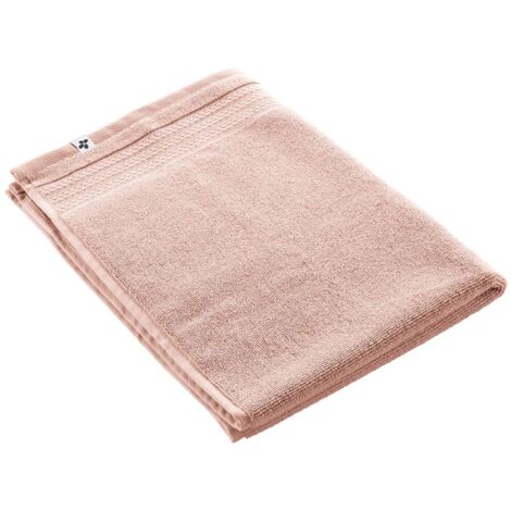 EMMA - Tapis de Bain 50x70cm en Coton Bio Coloris Rose Poudré