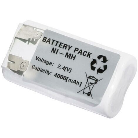 Emmerich 2443FA4000R Batterie pour éclairage de secours cosses à souder en U 2.4 V 4000 mAh Y814411