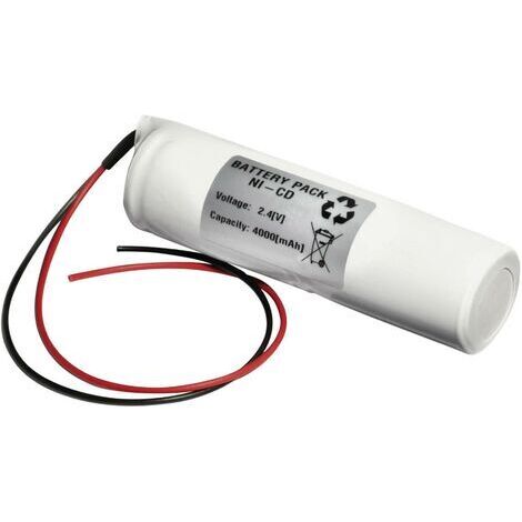 Emmerich 24D4000S Batterie pour éclairage de secours avec câble 2.4 V 4000 mAh Y814451