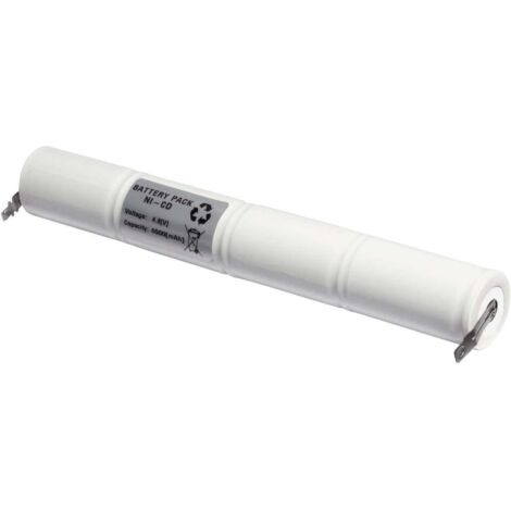 Emmerich 48D4000S Batterie pour éclairage de secours cosses à souder en U 4.8 V 4000 mAh