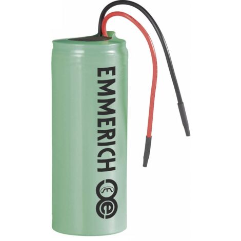 Emmerich LI26650 Batteria ricaricabile speciale 26650 con cavo Li-Ion 3.7 V 4500 mAh