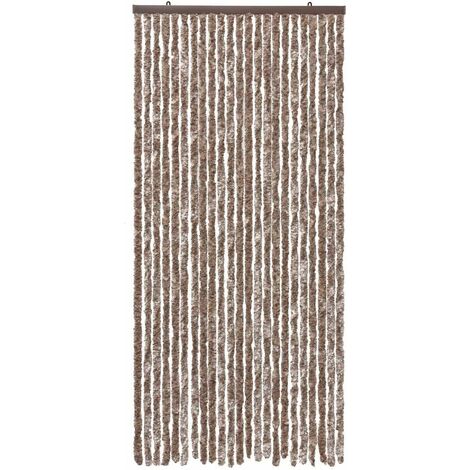 Emmevi Mv S.P.A. – Rideau de porte en chenille 100x220 cm – Résistant aux intempéries – Lavable en machine – Protège contre les insectes