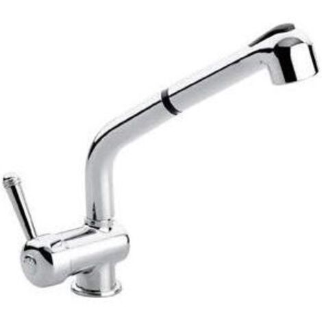 Emmevi TF4066A Laguna Miscelatore da Cucina Monocomando con Doccetta Estraibile colore Terra di Francia