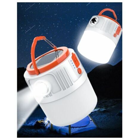 EMNT LED Lanterne de Camping, 15000mAh Lampes Rechargeables avec 6 Modes d'Éclairage de Secours Lumières Étanches pour Tente Camping Pêche Randonnée