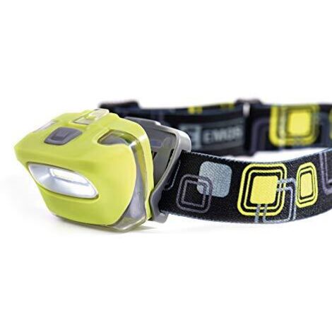 Emos e 1450, lampada frontale 2 W COB LED, per 3 X AAA, Plastica, Giallo, 4 X 5, 9 x 4 cm