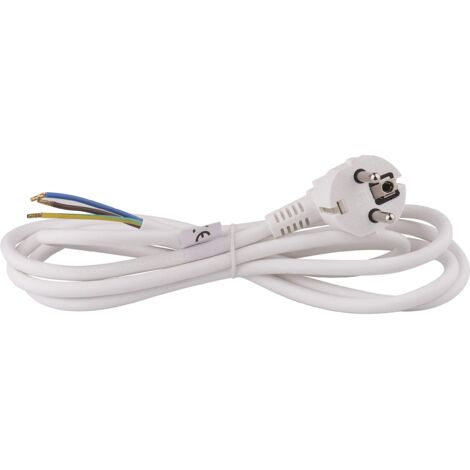 Emos Flexo cavo PVC 3 x 1,5 mm, 2 m, colore bianco, KF CR2 H05VV-F F3 hy005 M-F