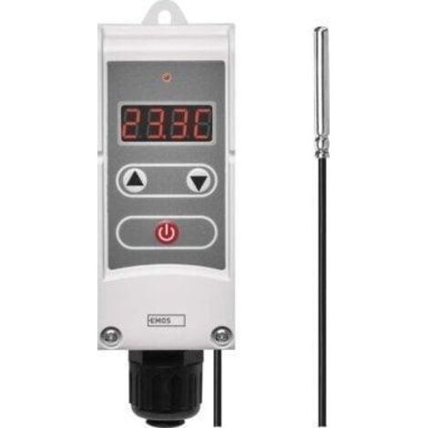 Emos P5684 termostato manual con sensor capilar retroiluminado