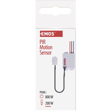 Emos rilevatore di movimento sensore PIR IP20, 1 pezzi, bianco, G1110