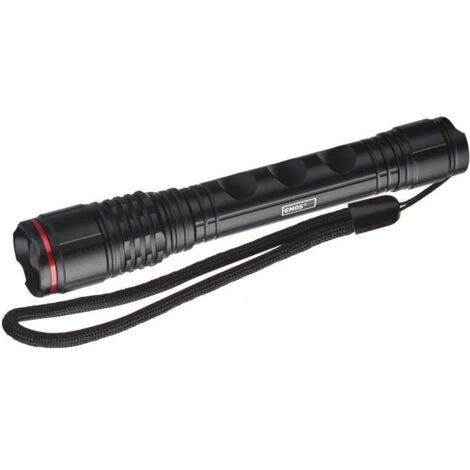 EMOS ultraleichte LED-Metall-Taschenlampe, wasserdichte stoßfeste Handlampe mit Fokus, 120lm, 90m Leuchtweite, Laufzeit 7 St., P3113