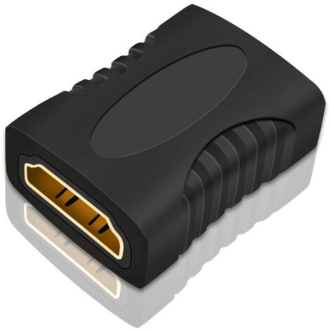 Empalme HDMI hembra Negro