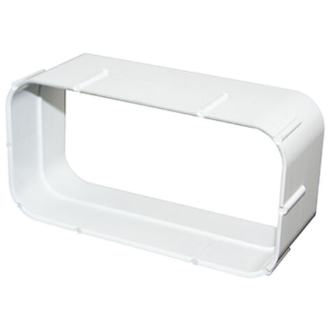 Empalme Rectangular de PVC Blanco 100 Salida Gases 110104 0510
