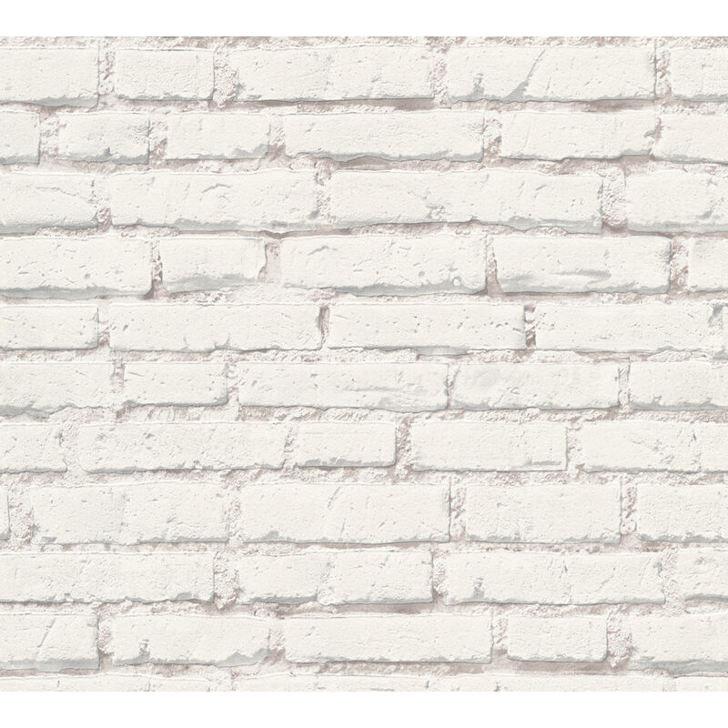 

Empapelado aspecto piedra azulejos Profhome 319431 papel pintado no tejido liso con dibujo naturaleza mate blanco gris 5,33 m2