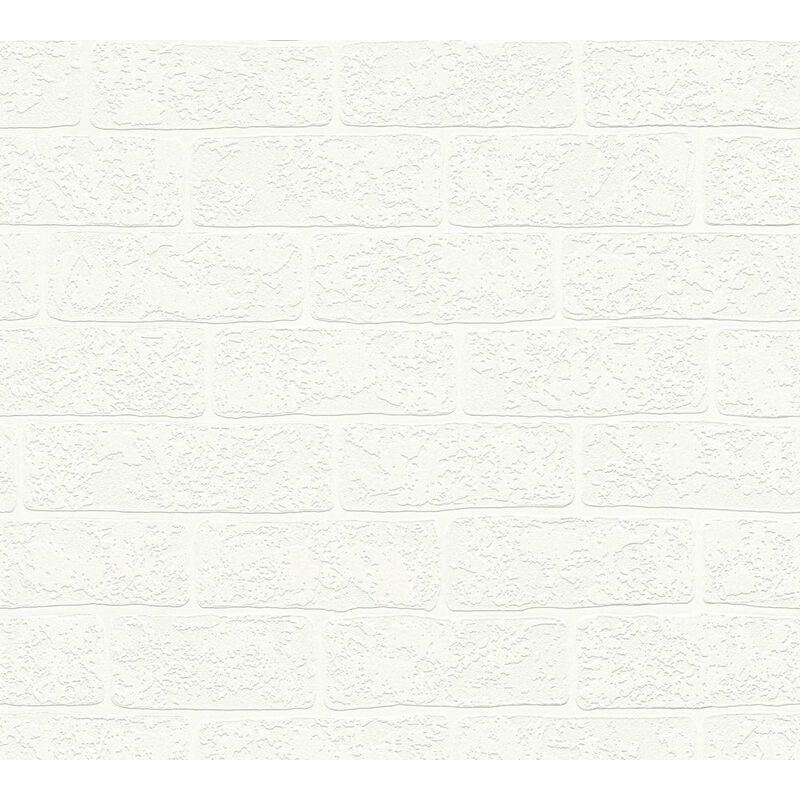 

Empapelado aspecto piedra azulejos Profhome 359811 papel pintado no tejido ligeramente texturado con dibujo naturaleza mate blanco verde-cromo 5,33 m2