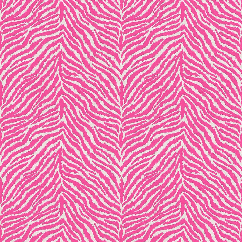 

Empapelado con dibujo animales Profhome 371203 papel pintado no tejido ligeramente texturado con dibujo zebra mate rosa blanco 5,33 m2