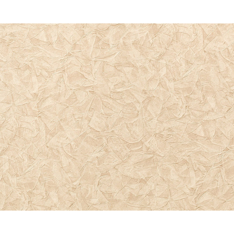 

Empapelado texturado 9086-22 papel pintado vinílico estampado en caliente con dorso textil gofrado unicolor efecto satinado crema 10,65 m2 - Edem