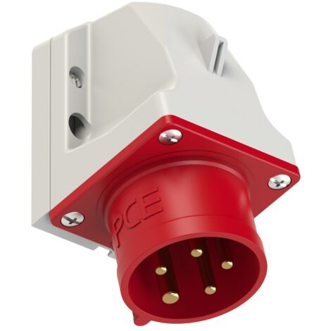 Empfängerstecker 16A 5P 400V 6h IP44 Aufputz