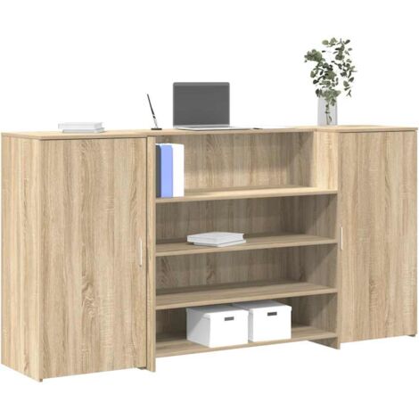 Empfangstheke Sonoma-Eiche 200x50x103,5 cm Holzwerkstoff vidaXL