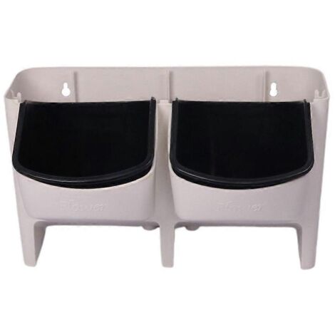 Empilable Pot de Fleurs Mural Jardin Vertical Balcon Décoration Intérieur Blanc Petit (Petite Taille)