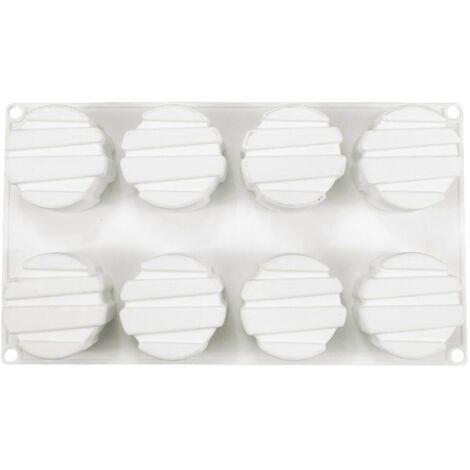 Emporte-pièce cylindrique rayé Noël pour biscuits et chocolat - Décoration pâtisserie