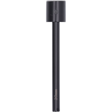 Emporte-pièce demi-rond en acier inoxydable pour cuir - Lame tranchante 20mm - Outil de maroquinerie noir