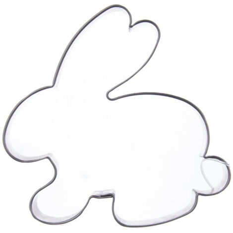 Emporte-pièce en acier en forme de lapin 6,5 cm