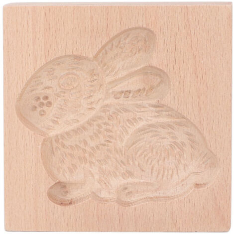 Emporte-pièce en Bois, Belle Forme d'Emporte-pièce en Bois de Hêtre pour Cuisiner (Lapin)