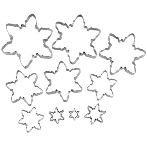Emporte-pièce en Forme de Flocon de Neige pour Biscuits de Noël - Moule à Pâtisserie
