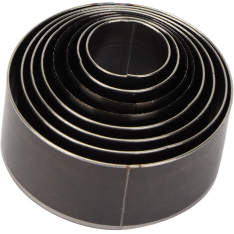 Emporte-Pièce Rond en Acier Carbone pour Travail du Cuir - Lot de 8 Pièces