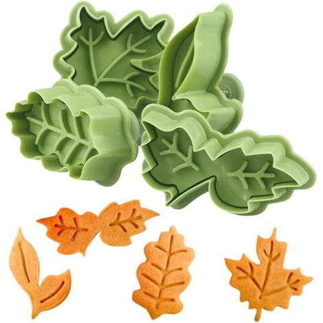 Emporte-pièces feuille d'érable, Emporte-pièces feuille d'érable, Emporte-pièces, Décorations pour gâteaux, Tampons à biscuits pour le printemps et l'automne.