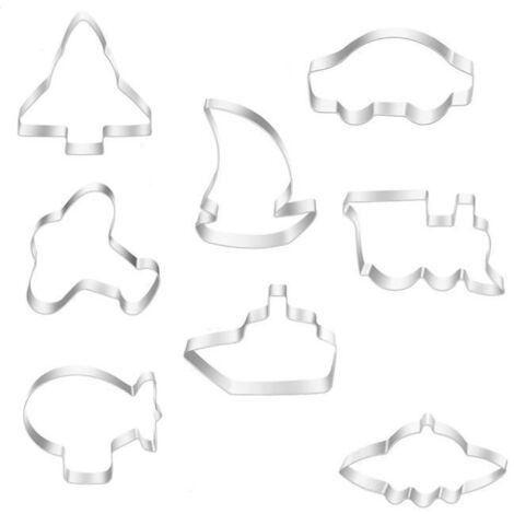 Emporte-pièces - Transport Ensemble - 8 Pièces - Acier Inoxydable - Compatible Lave-Vaisselle