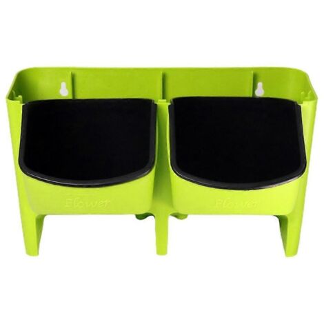 Empotable Vertical Balcon Jardin Décoration Murale Pot à Fleurs Empilable, Grand Modèle Vert - Contenant Suspendu pour Plantes d'Intérieur et Extérieur