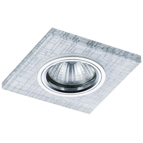EMPOTRABLE CRISTAL CUADRADO KONY GU10 LED 3W 3000K