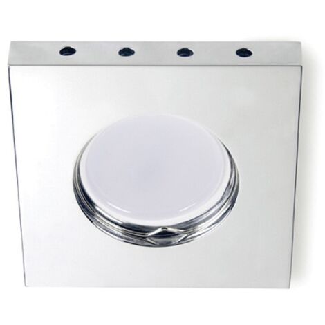 Empotrable cuadrado LED Horus (0,5W)  Cromo