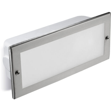Empotrable De Pared Ip44 Tamesis E27 60W Acero Inoxidable
