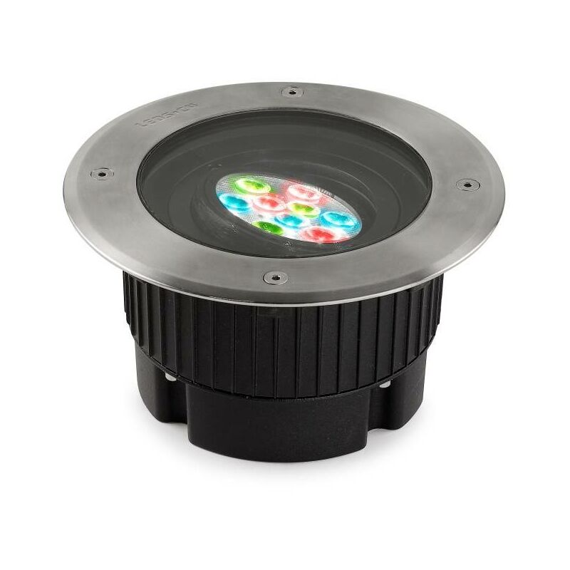 

Leds-C4 Gea - Lámpara empotrable de suelo LED para exteriores Acero inoxidable Pulido DMX Atenuación 18.5cm 16deg. RGB IP67