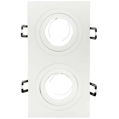 Empotrable de techo Helium (2 luces)  Blanco