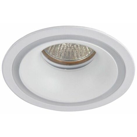 Empotrable fijo "Oneo" GU10 IP20 Ø11cm fabricado en aluminio color blanco