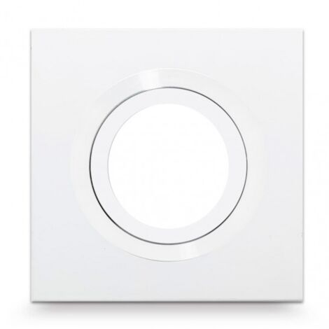 Empotrable Itaca cuadrado blanco 1xGU10 10x10 cm corte 7 cm