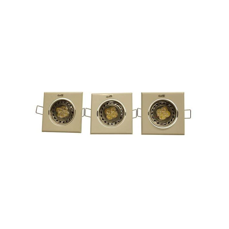 

Empotrable led 5w basculante cuadrado 3 unidades BLANCO-3000K - Ilucatechnia