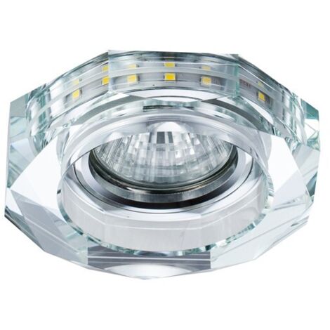 Empotrable LED Gemo GU10   3W 4000K Transparente  Octágono